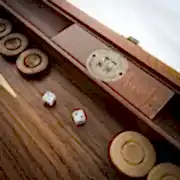 Kişiye Özel İsimli Satrançlı Ceviz Tavla Takımı