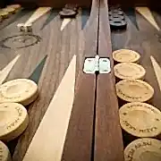 Kişiye Özel  Ceviz Masif Ahşap Tavla Takımı
