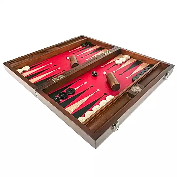 Premium Tavla Seti/Red-Black
