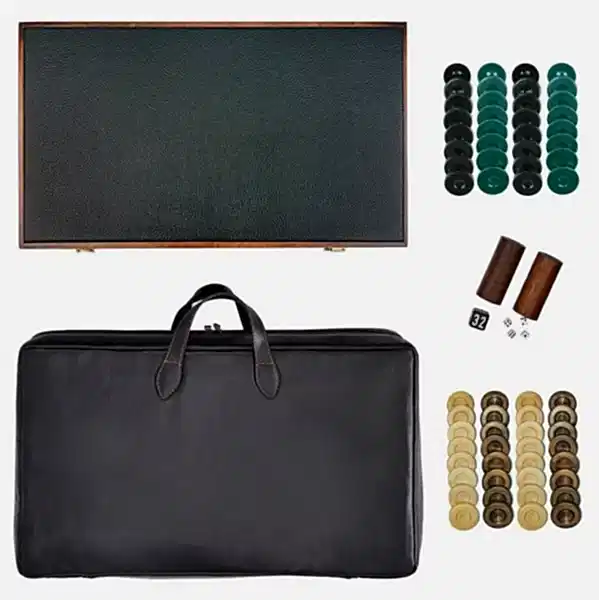 Premium Tavla Seti/Maple-Green