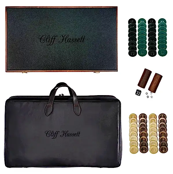 Premium Tavla Seti/Maple-Green