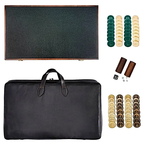 Premium Tavla Seti/Black-Green