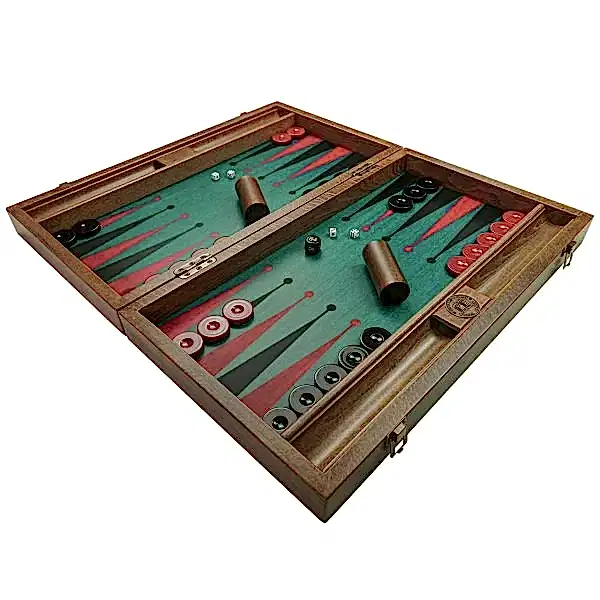Premium Tavla Seti/ Green-Red