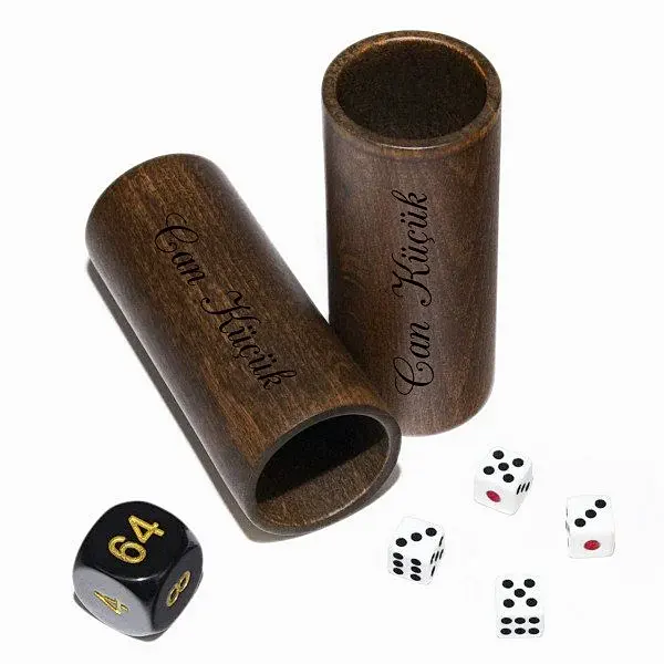 Ahşap Zar Kupaları (Küçük Boy)
