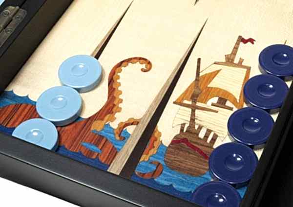 Özel Tasarım Tavla Takımı ''Kraken & Pirates''