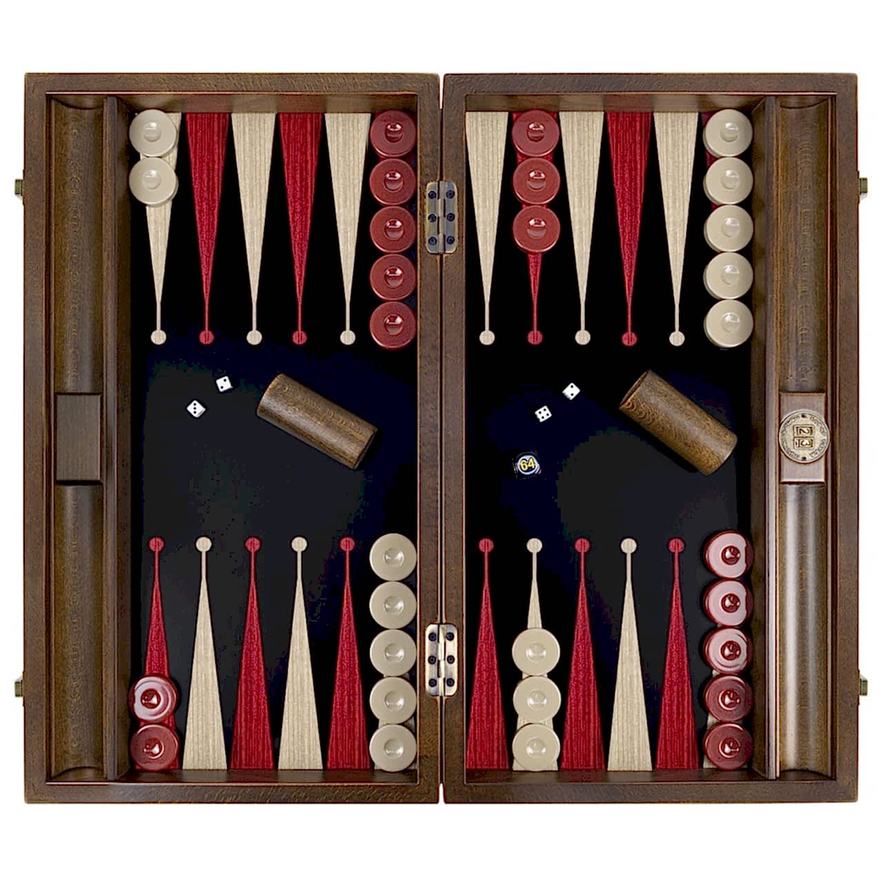 Premium Tavla Seti/ Black-Red